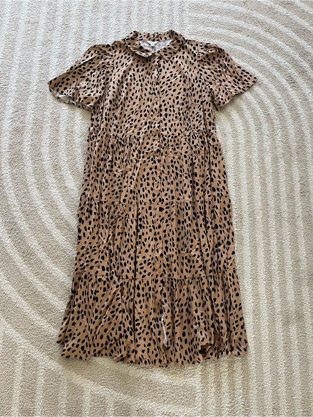 *Crown & Ivy Animal-Print Tiered Dress